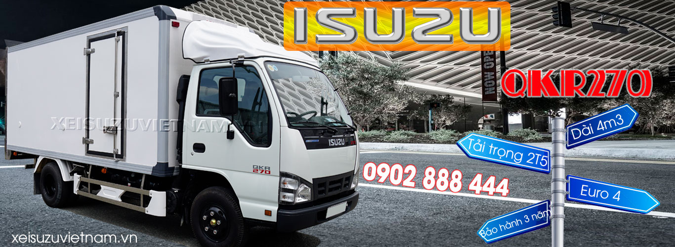 Xe tải Isuzu 2T5 thùng bảo ôn - QKR77HE4