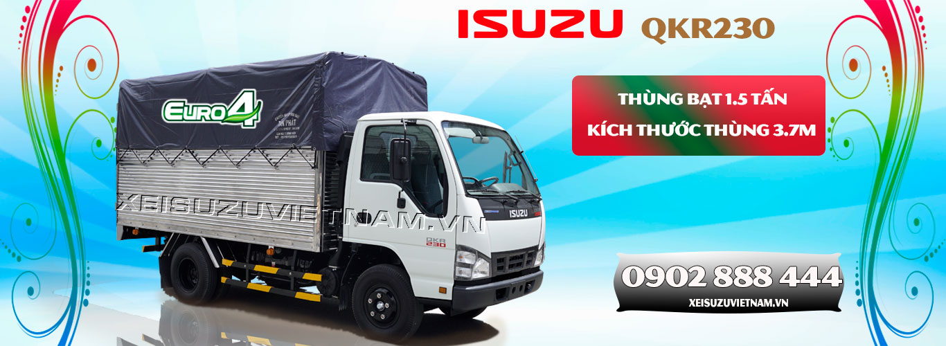 Xe tải Isuzu 1T5 thùng mui bạt QKR77FE4