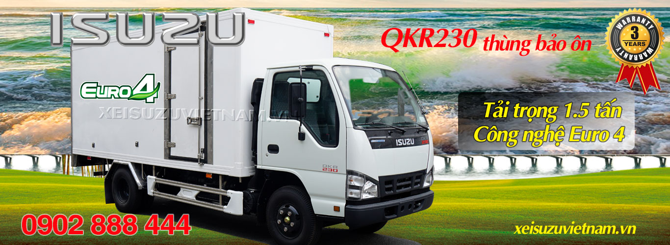 Xe tải Isuzu 1T5 thùng bảo ôn - QKR77FE4