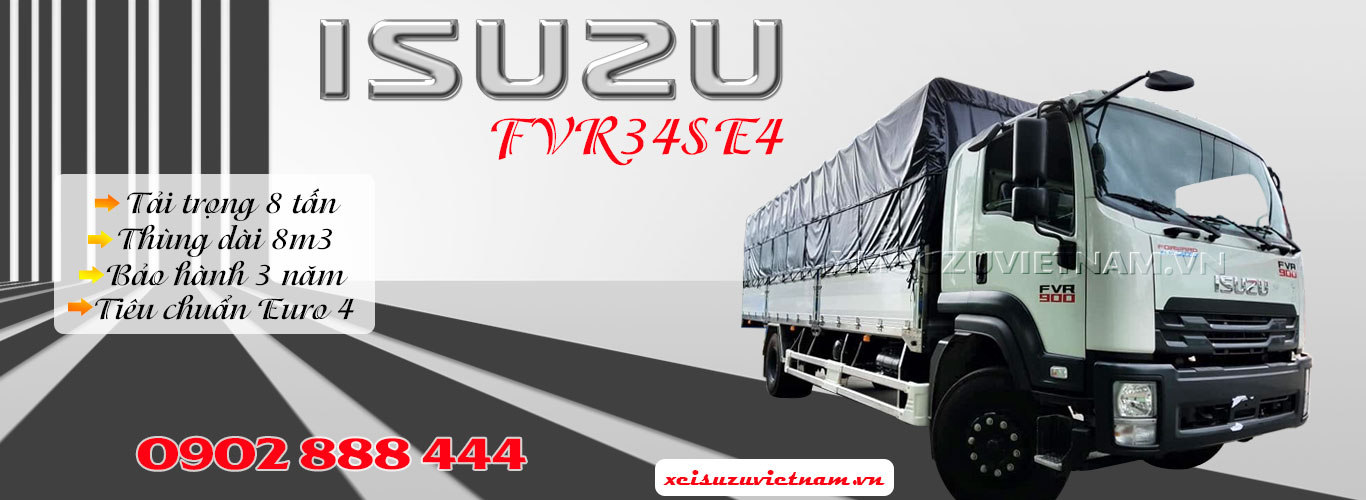 Xe tải Isuzu 8 tấn thùng mui bạt - FVR34SE4