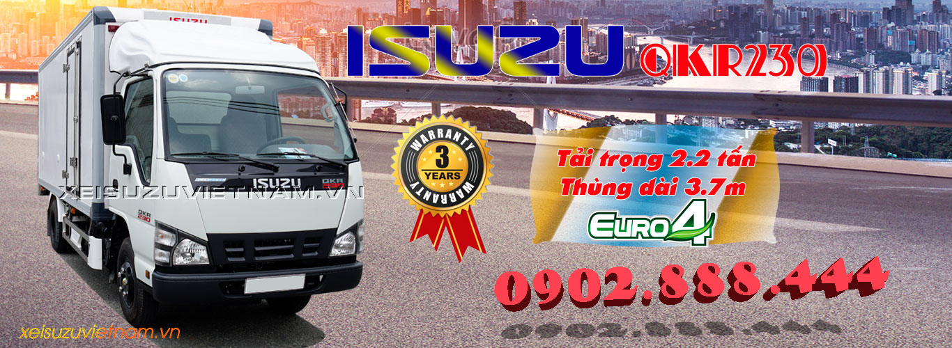 Xe tải Isuzu 2T2 thùng bảo ôn - QKR77FE4