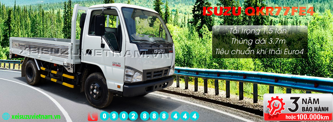 Xe tải Isuzu 1T5 thùng lửng - QKR77FE4