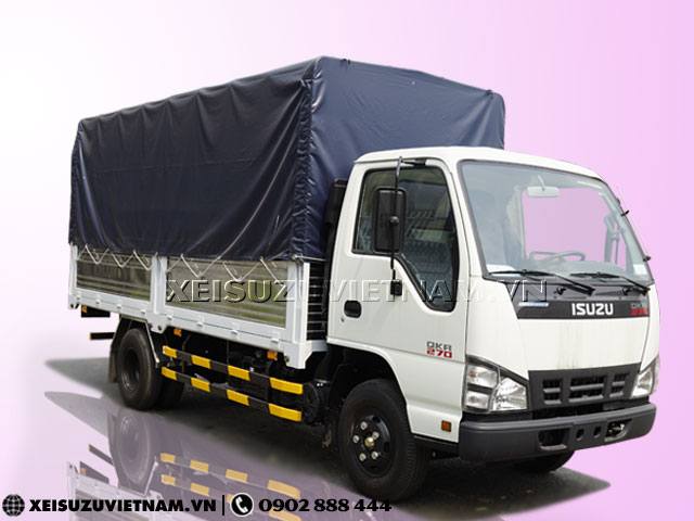 Xe tải Isuzu 1T9 mui bạt bửng nâng QKR270 giá rẻ - Xeisuzuvietnam.vn