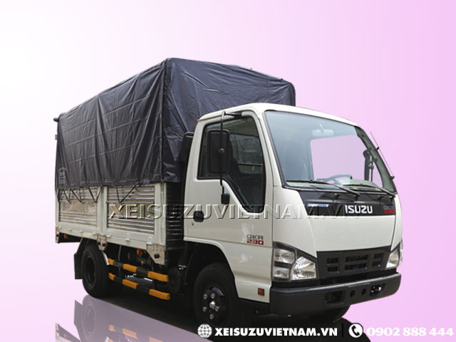 Xe tải Isuzu 2T5 thùng mui bạt QKR77FE4 giá rẻ - Xeisuzuvietnam.vn