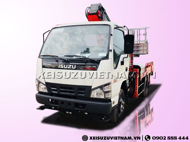 Xe tải Isuzu QKR77FE4 1T4 gắn cẩu nâng người - Xeisuzuvietnam.vn