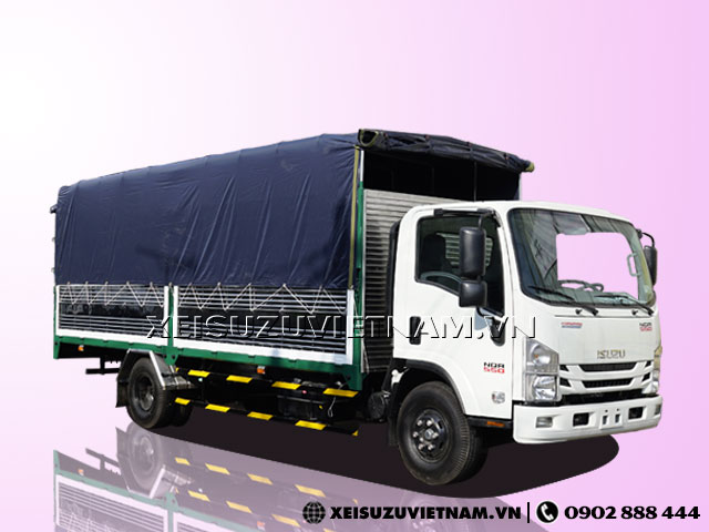 Xe tải Isuzu 5T5 mui bạt bửng nâng NQR550 giá tốt- Xeisuzuvietnam.vn